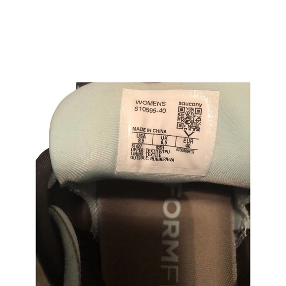 Saucony Triumph 18 Running Shoe Sport Walking Women Charcoal/Sky - 8.5 M US - Picture 8 of 9